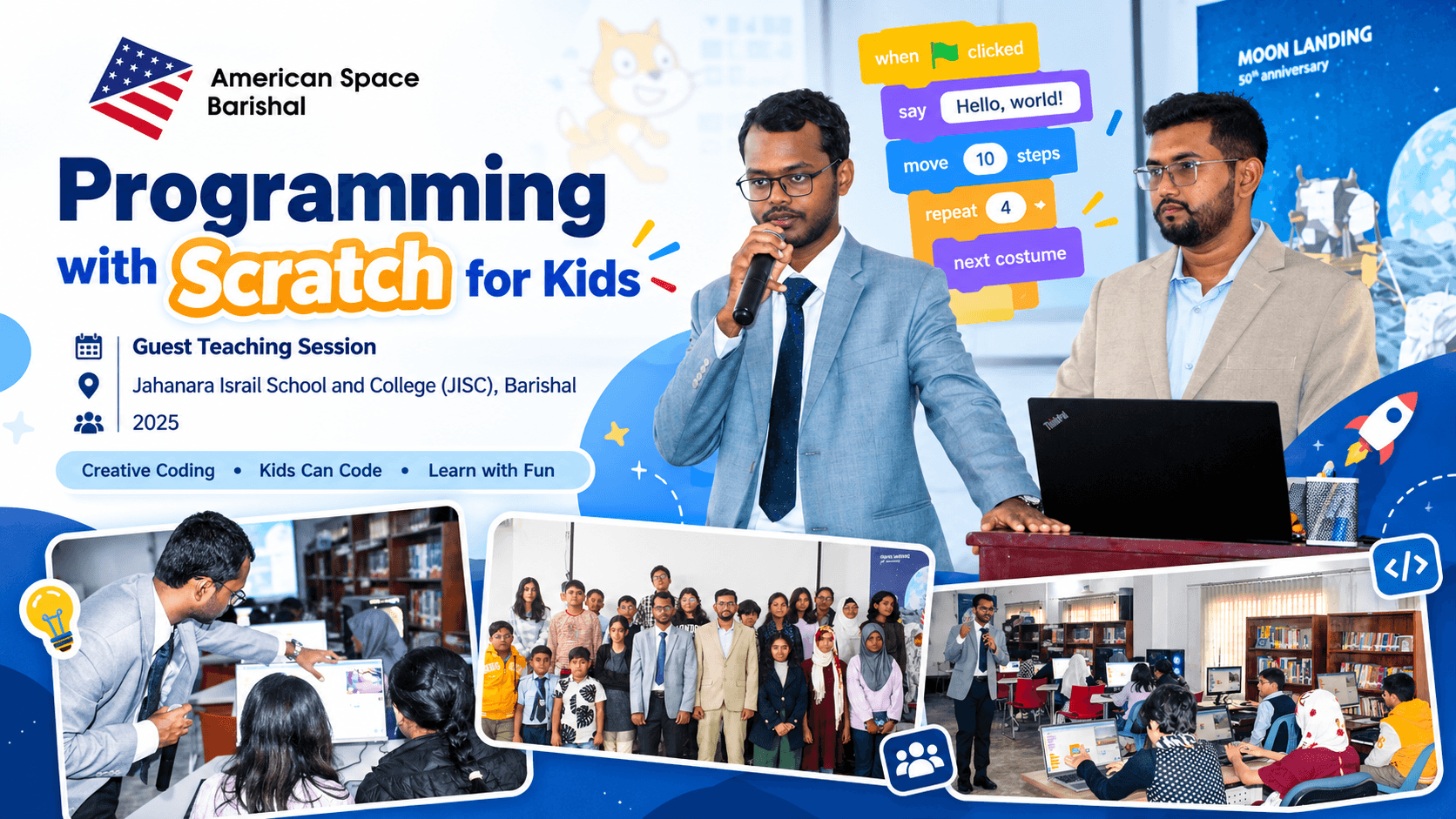Programming with Scratch for Kids | American Space, Barishal