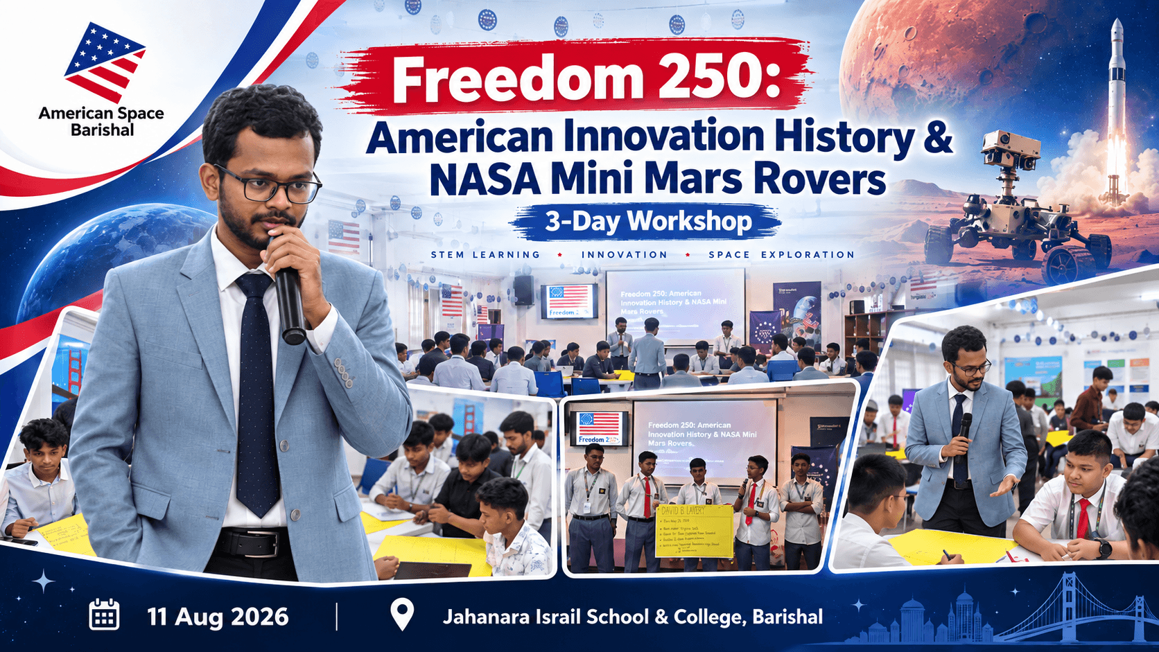 Freedom 250: American Innovation History & NASA Mini Mars Rovers